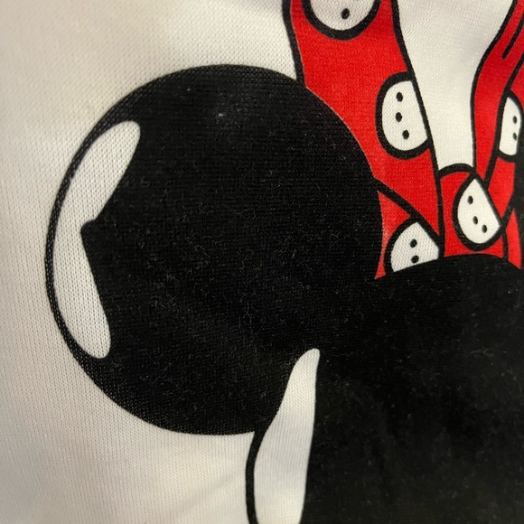 VICABO MINNIE MOUSE GRAPHIC WHITE LONG SLEEVE HOODIE SWEATSHIRT - Picture 11 of 14